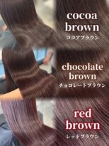 アイシー 表参道(ICY)&nbsp;大人気艶ブラウンカラーココアチョコレートレッド＊RINA