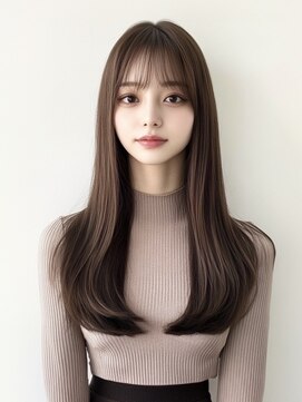 ブロウ ネックス ザ サロン 表参道(VLOW nex the salon) 【vlow 吉田#10】ナチュラルストレートロング vlow 表参道 韓国