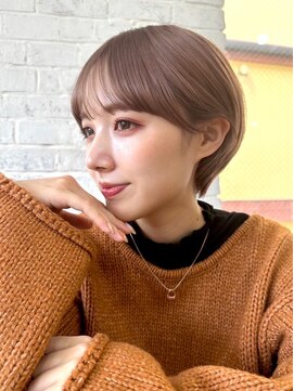 ガーデン タチカワ(garden tachikawa) ショートボブ/マッシュショート/ベージュ/丸みショート