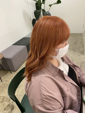 リムヘアーズボウグループ(Rim hairs BEAU group) 滋賀/守山/ロング/オレンジベージュ