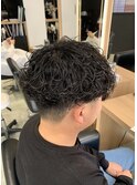 波巻きパーマ