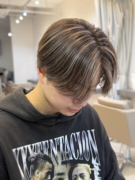 メンズバイココテラス 豊中(men's by cocoterace) ハイライト/メンズハイライト/センターパート