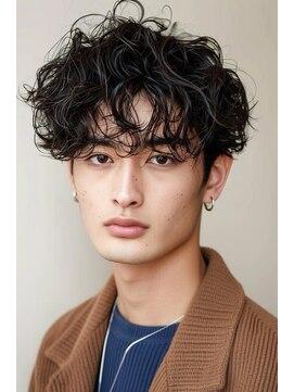 ラナ 新宿(lana) メンズ/マッシュ/シャドウパーマ/【lana hair新宿】