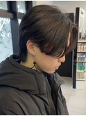毛流れセンターパートニュアンスパーマダウンパーマ