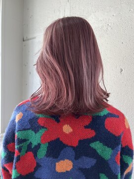 ヘアーワークス ヘルム 渋谷店(HAIR WORKS HELM) 【HELM渋谷】シアピンクベージュ