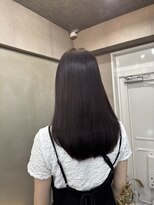 ファビ 渋谷(Fab) くびれヘア/暗めカラー/アプリコットオレンジ/縮毛矯正