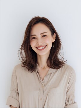 e.m.a プレミアムビューティーサロン 栄駅店(e.m.a PREMIUM BEAUTY SALON) レイヤーカット/イメチェン/外ハネボブ/美髪/ワイドバング/髪型