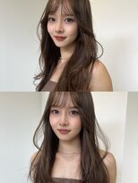 ノイ 銀座(noi)&nbsp;顔周りレイヤーカットくびれヘアミルクティーベージュカラー