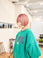ヘアーモードケーティー 石橋店(Hair Mode KT)&nbsp;人気のサーモンピンクカラー【石橋阪大前/ブリーチ/ハイトーン】