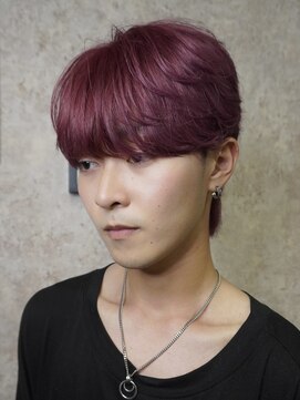 グロウ 天神店(growth) 韓国風 シースルーマッシュ ボルドー