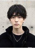 波巻きシャドウパーマニュアンスパーマツイストスパイラルメンズ