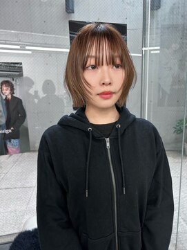 トレンドレイヤーボブ/顔周りレイヤー/ボブ