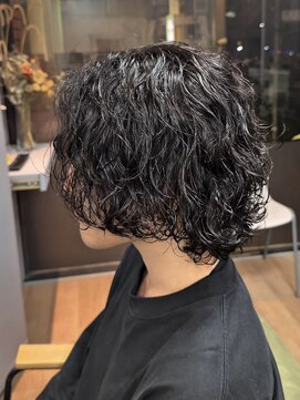 ヨリ サッポロ 札幌大通(yori SAPPORO) ニュアンスパーマ/センターパート/韓国マッシュ/ダークアッシュ