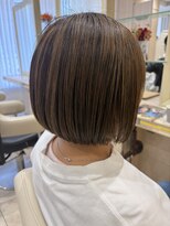 アッシュ 仙川店(Ash) ショートボブ40代50代60代脱白髪染め大人ハイライト白髪ぼかし