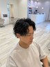 【伊藤指名限定】men'sカット+パーマ+1stepTR
