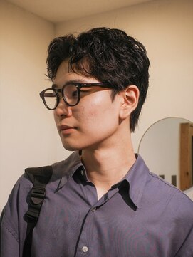 ディスデイバイネルケ 立川(Thisday by nelke) 立川メンズニュアンスパーマ黒髪マッシュツーブロック