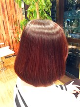アンバー ヘアー クリエイト(Amber Hair Create) 酵素ストレート+ヒアルロン酸カラー　【千葉】　【千葉中央】