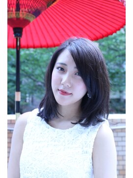 コマ(coma) 【coma中野】斜め前髪長めで作るレイヤーロブ