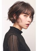 大人ボブならクラシカルなくせ毛風マッシュが◎ 【銀座】