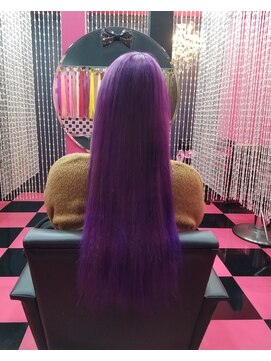 リミックス(REMIX by Love hair KING OF PRINCESS HAIR&EXTENTION) 原色派手髪 原色パープルブルー