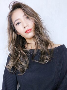 アイティー バイ アルバム 浦和店(IT by ALBUM) 大人ロング_オリーブカラーハイライトカラー_57397