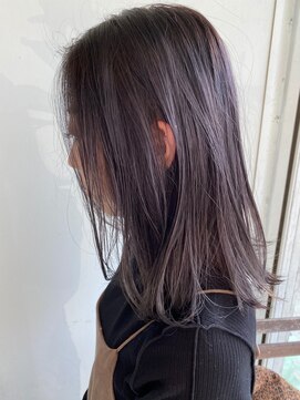 ナイーブヘアデザイン(NAiVE HAIR DESIGN) 【NAiVE hair】透け感パープルカラー★BOB