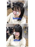 自然な前髪矯正【グランジュテ稲毛】