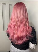 #ピンクヘアー#ハイトーン#ロングヘア#ケアブリーチ