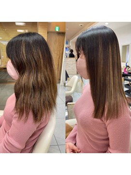 アッシュ 桜木町店(Ash) ブリーチ縮毛矯正【岡部指名限定】