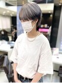 ハイトーンデザインカラー/シルバー×ブラック/エンドカラー