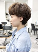 パーマで決まる大人ショートヘア[銀座ショートヘア／ボブ]