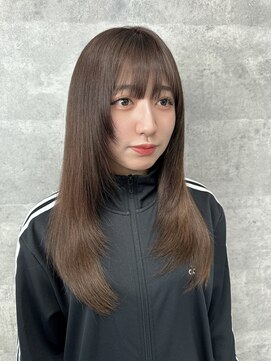 ルイス(L'wis) ★ワンカールレイヤー美髪エアリーロングピンクブラウン