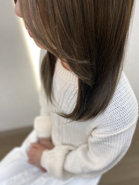 カットグラス オリーブベージュカラー