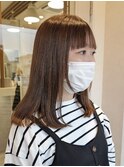ベージュカラー/ロング/セミロング/ミルクティーベージュカラー