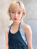 表参道 roijir × レイヤーボブ × ブロンドヘア