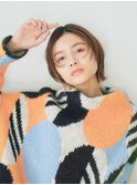 大人可愛いショートウルフアッシュブラウン×レイヤーミディアム