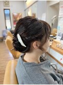 卒業式ママさん和服ヘアセット