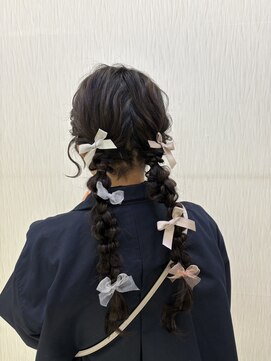 ベルグロー(BELLEGROW) 編み下ろしヘア/ツインヘア/ツインテール