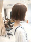 ☆きりっぱなしボブ・ミニボブ・オレンジベージュ☆