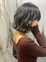 オルクドゥ(Orque deux)&nbsp;くびレイヤーエモージュ小顔カットダブルカラーツヤ感グレージュ