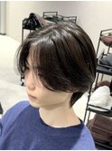 メンズミディアムニュアンスボブウルフ