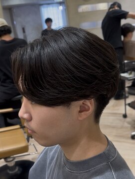 曲がる縮毛矯正専門店 バイ レイズ 名駅(曲がる縮毛矯正専門店 by RAYS) 曲がる縮毛矯正ニュアンス毛流れ刈り上げセンターパート h