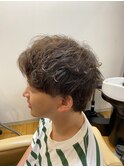 メンズショートツーブロックマッシュヘア