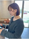 韓国/顔周りレイヤー/ダブルカラー/ベージュ/白髪/西区/小新