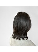 40代50代似合わせ◎切りっぱなしボブ×ひし形シルエット