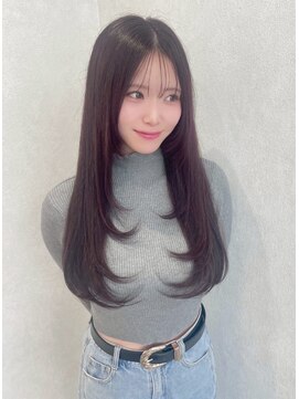 ジーナ  札幌大通(Zina) 美髪＊フェミニンロング＊カシスラベンダー＊Zina札幌大通