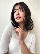 カバーヘア ブリス 北浦和(COVER HAIR bliss) ふんわりミディアムレイヤーカット/小顔/ダークアッシュ/p北浦和