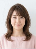 大人女性に人気♪トップふんわり上品ひし形レイヤー