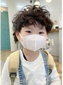 キッズカット男の子ショートパーマ風ルーズショート子供/本厚木