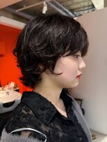 フィット ヒュー 千葉(fit hue) ミルクティーブロンド/ダークブルー/デジタルパーマ/千葉駅
